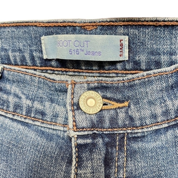 Levi’s 515 Women’s Bootcut Medium Wash Jeans w/ Embellished Pockets Size 10 L/C - Picture 8 of 13